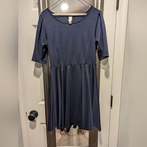 Blue cotton dress Modcloth